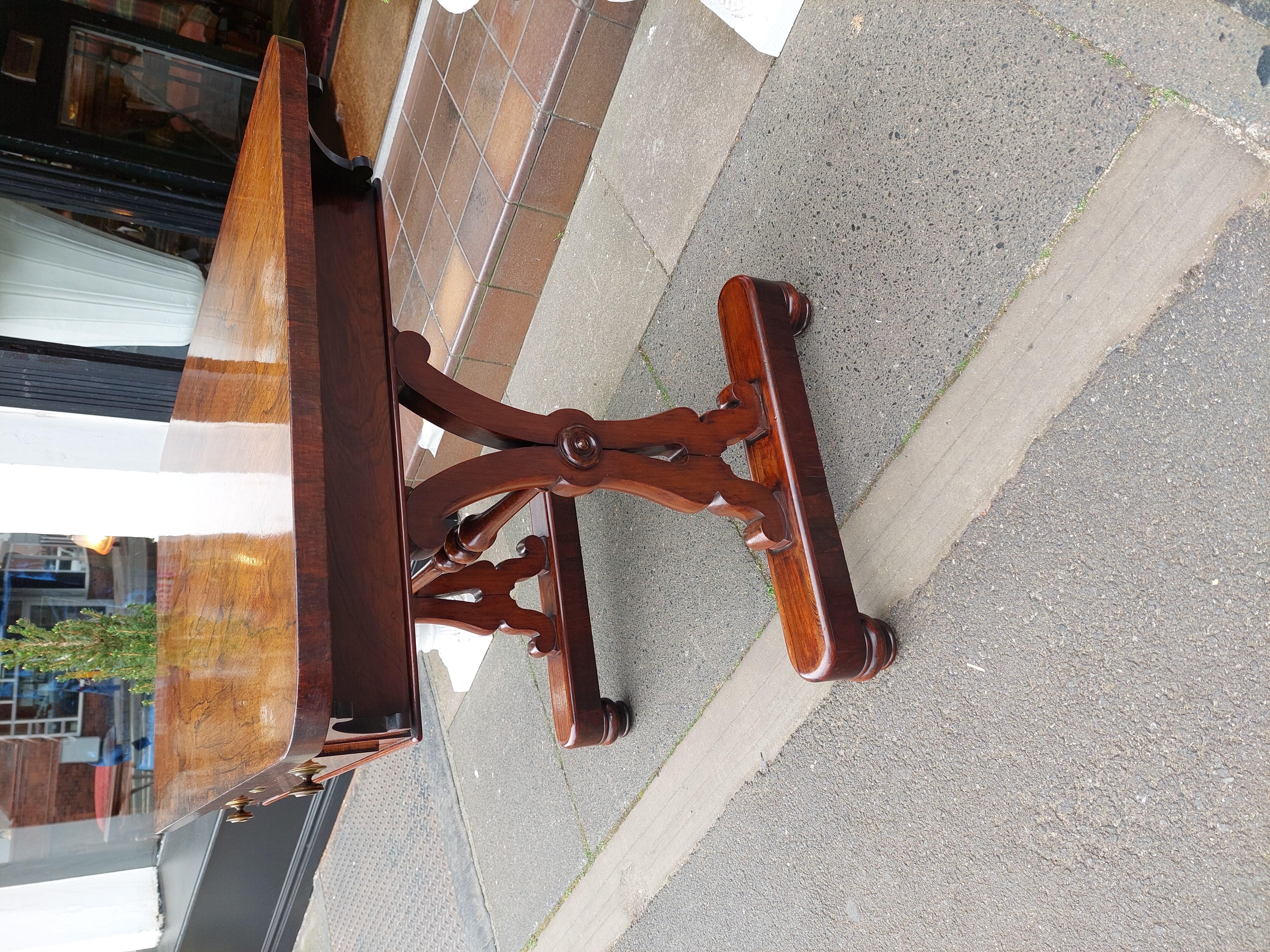Regency Rosewood Sofa Table In Good Condition For Sale In Altrincham, GB
