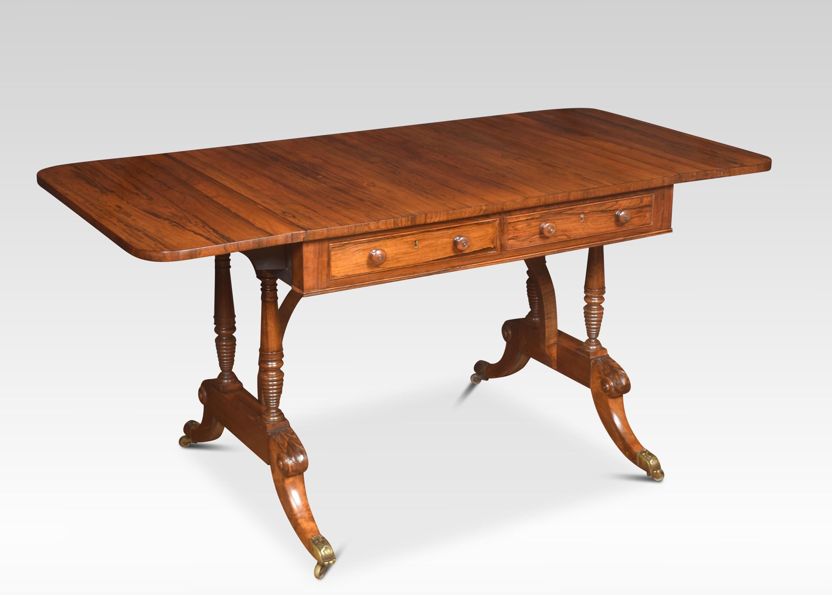 Regency Rosewood Sofa Table 1