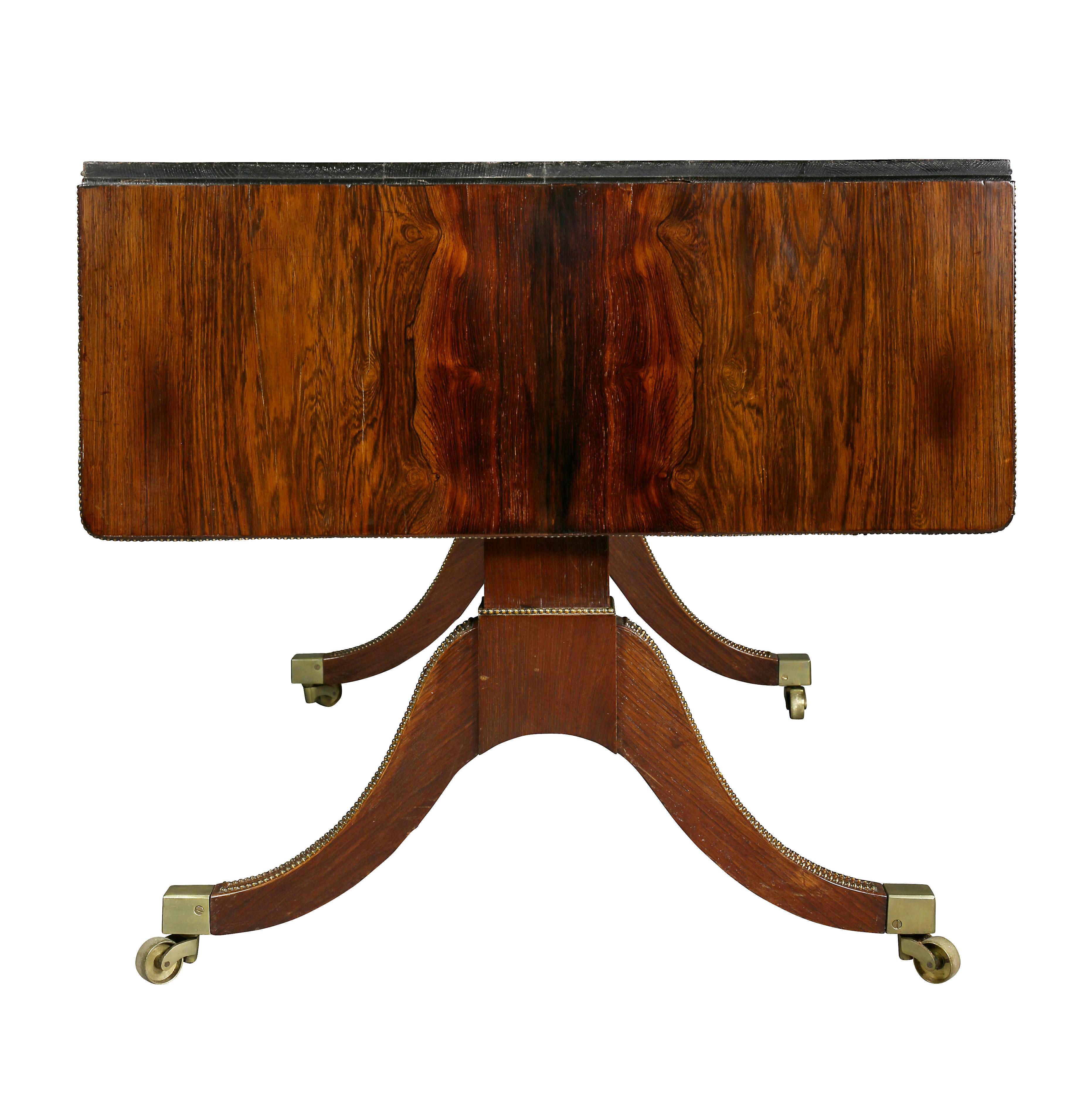 Regency Rosewood Sofa Table For Sale 4