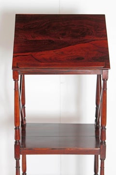 Regency Rosewood Three-Tier Rosewood Music Stand/Whatnot