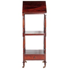 Regency Rosewood Three-Tier Rosewood Music Stand/Whatnot