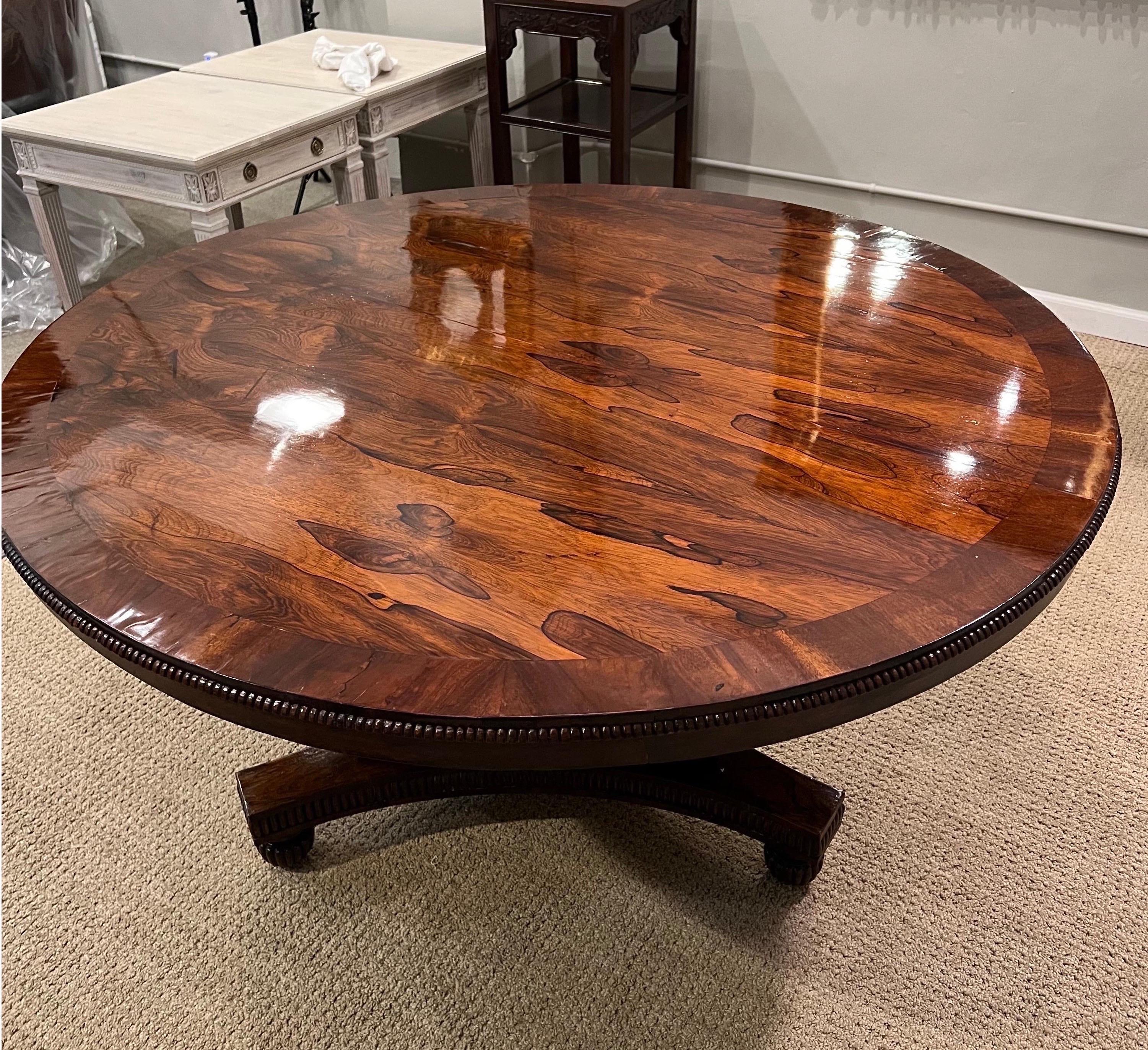 Table centrale basculante en bois de rose Regency en vente 3