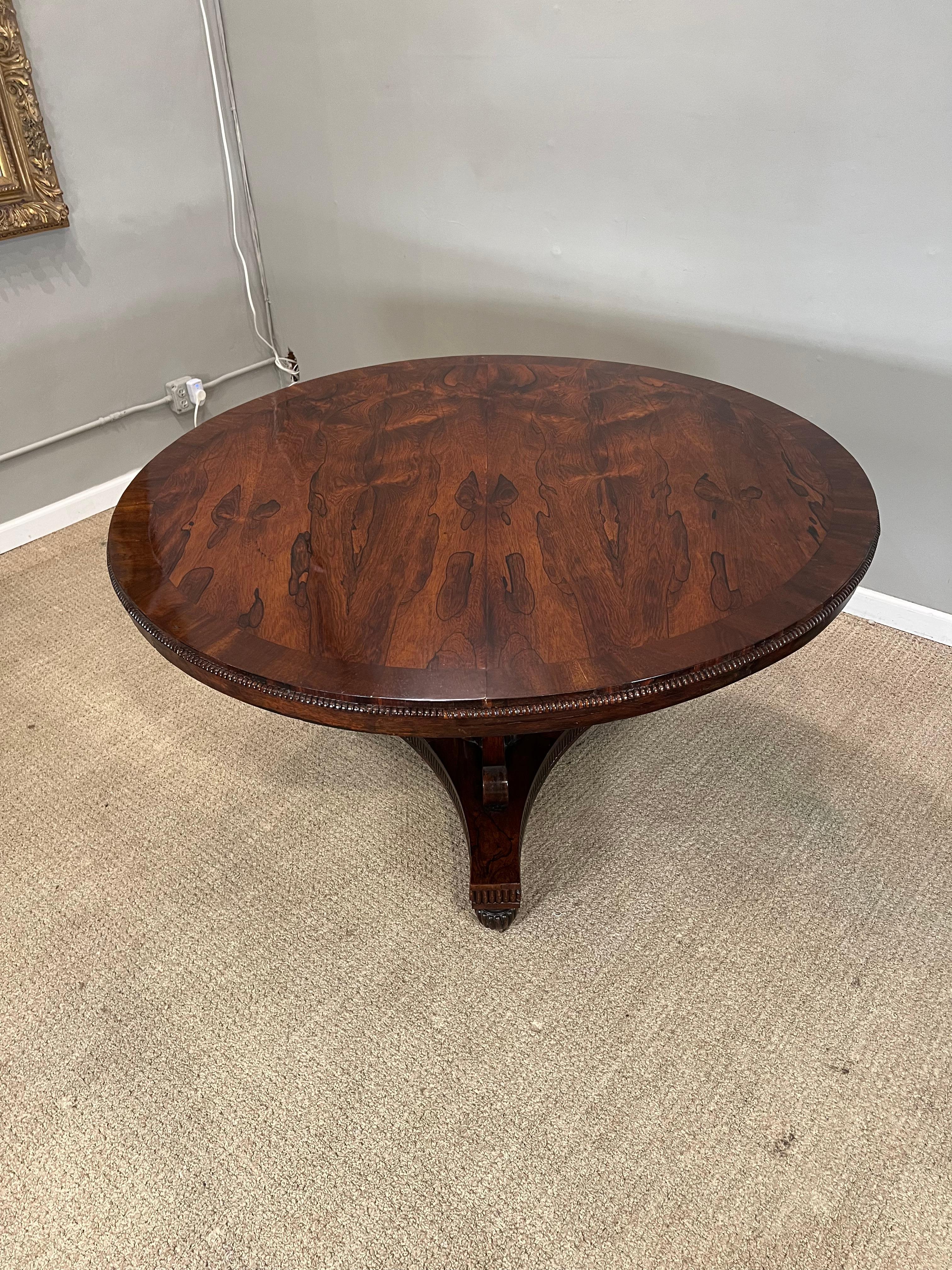 Table centrale basculante en bois de rose Regency en vente 10