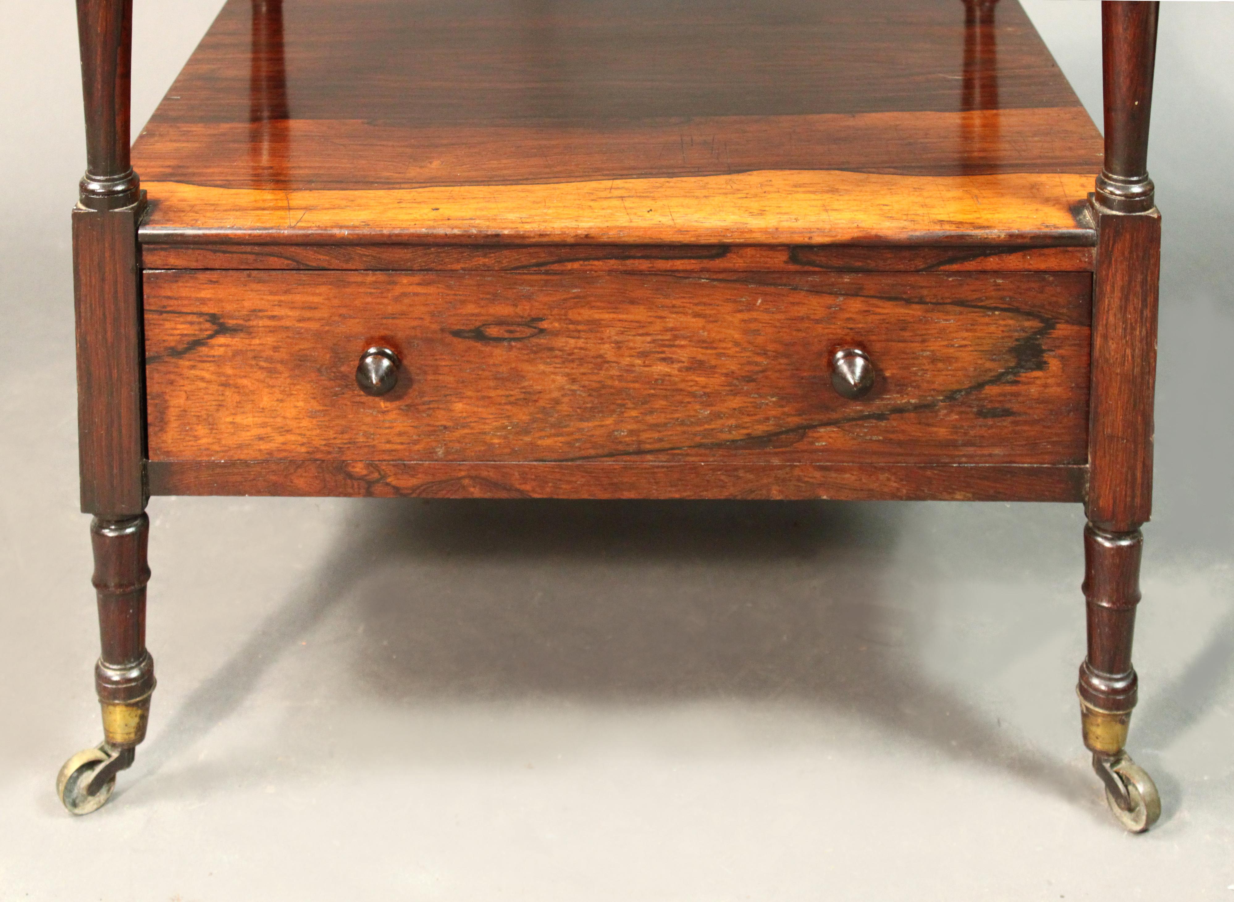 Early 19th Century Regency Rosewood Whatnot For Sale