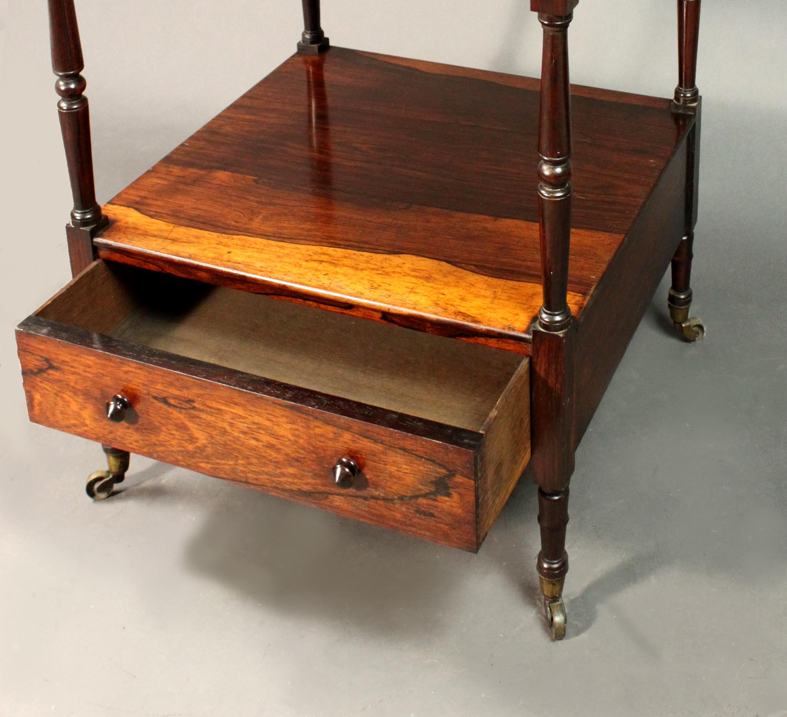 Regency Rosewood Whatnot For Sale 1