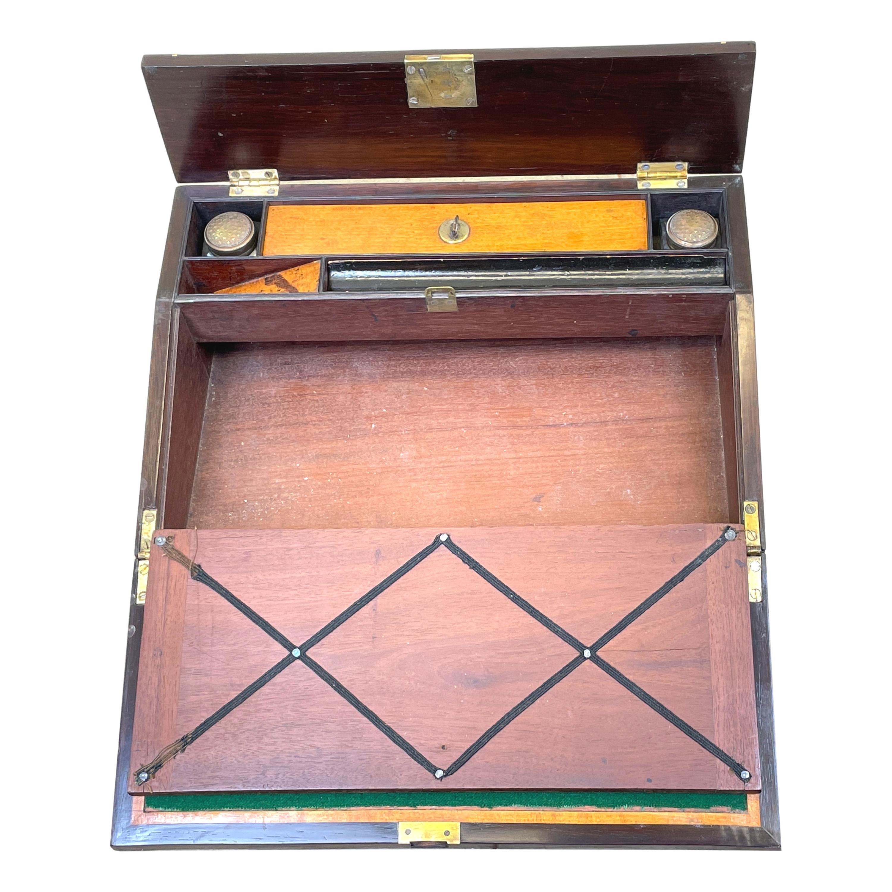 Regency-Schreibbox aus Palisanderholz (Englisch) im Angebot