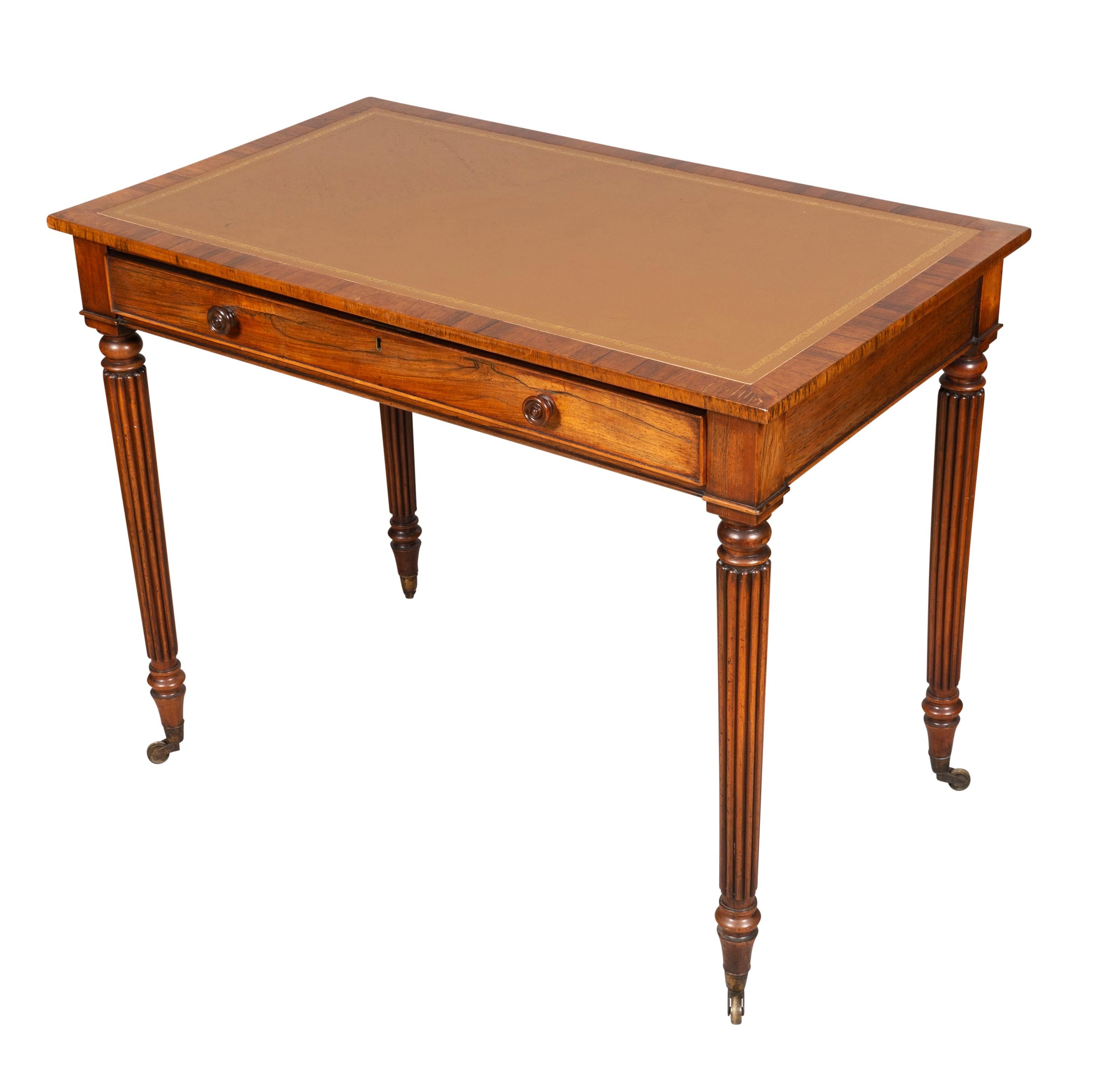 Regency Rosewood Writing Table For Sale 5