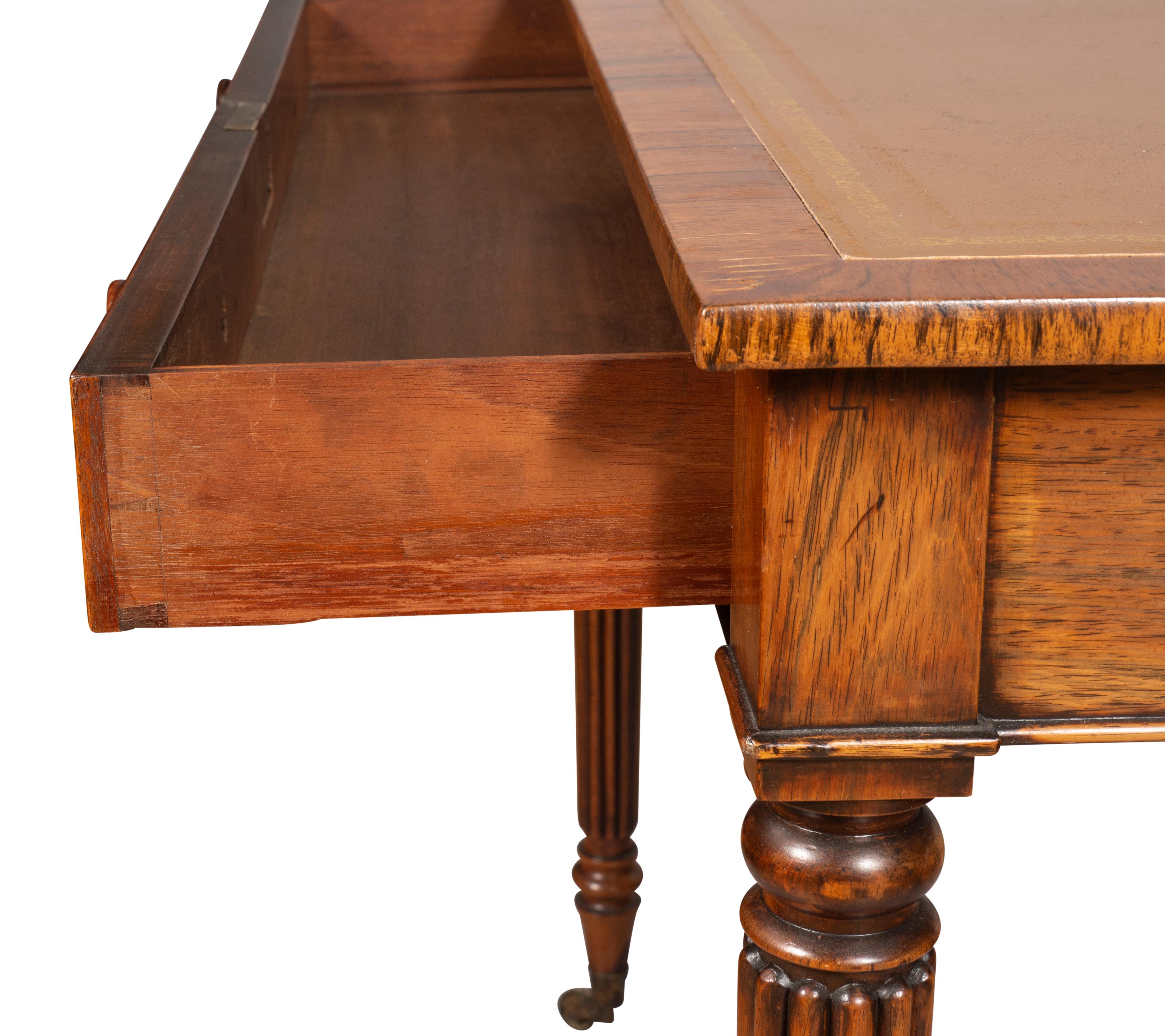 Regency Rosewood Writing Table For Sale 7