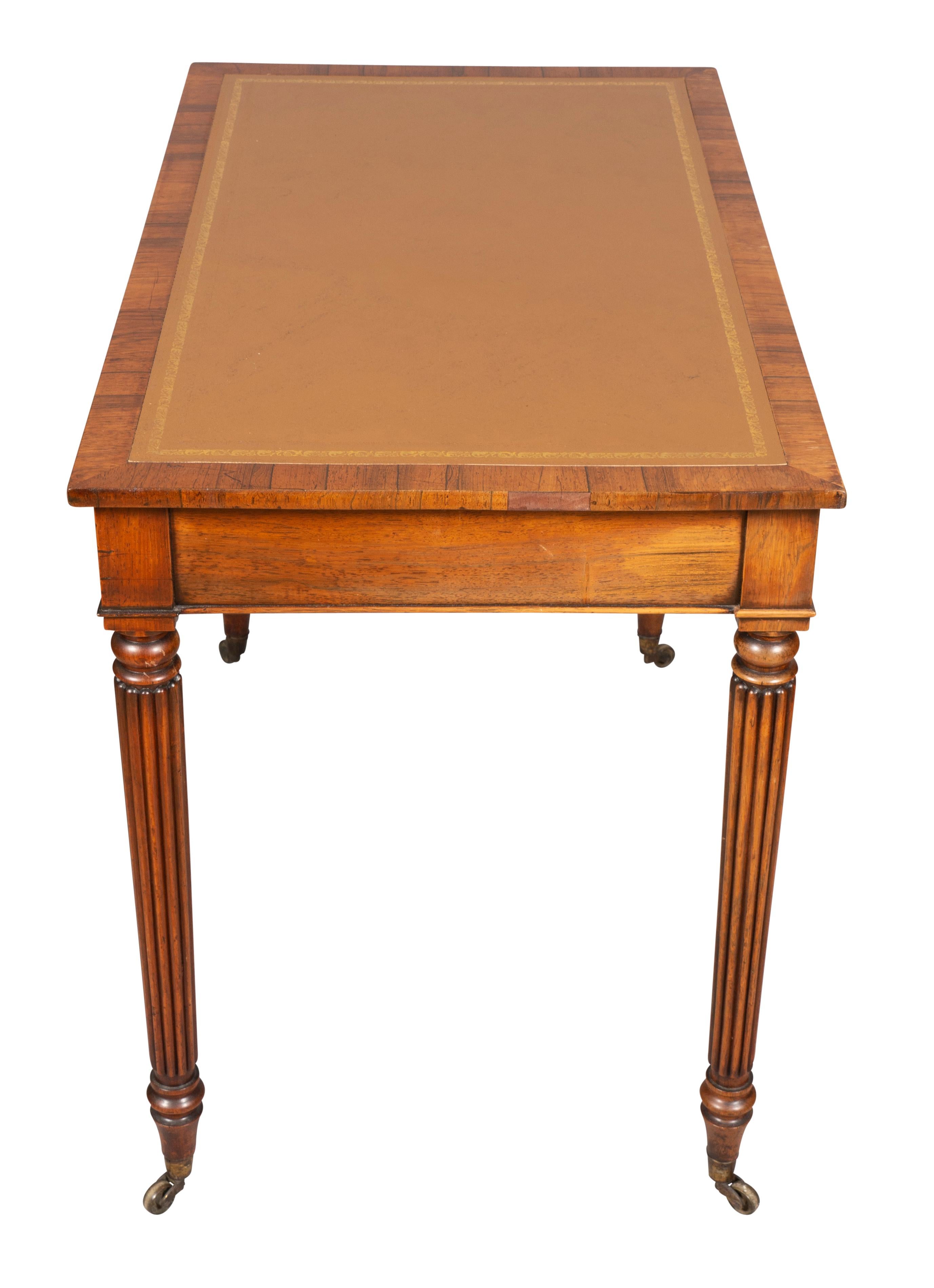 Early 19th Century Regency Rosewood Writing Table For Sale