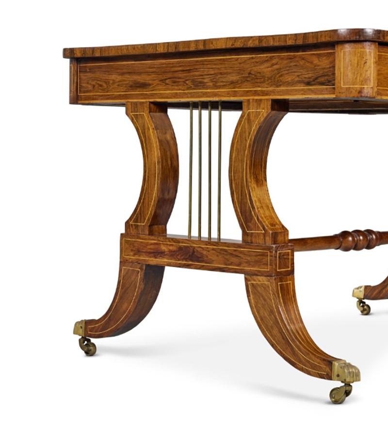 19th Century Regency Rosewood Writing Table For Sale