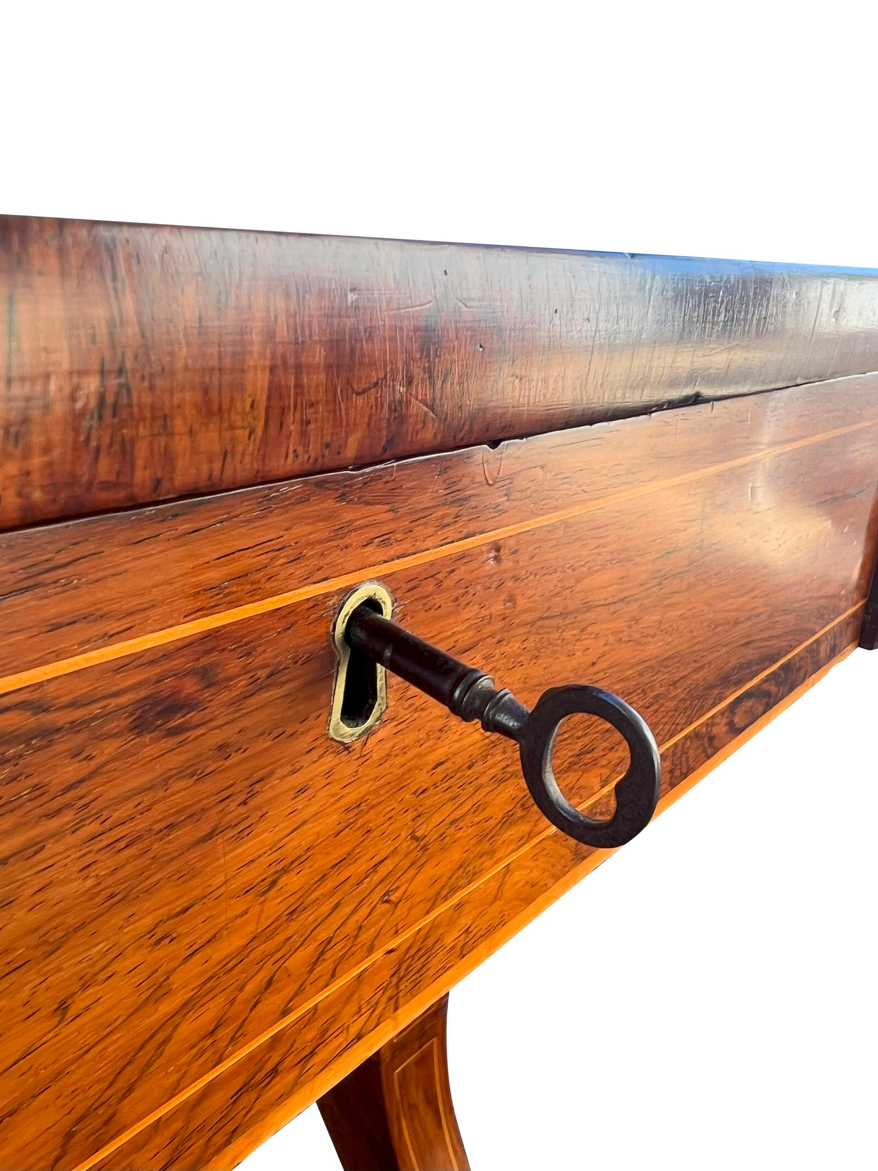 Regency-Schreibtisch aus Palisanderholz im Angebot 1