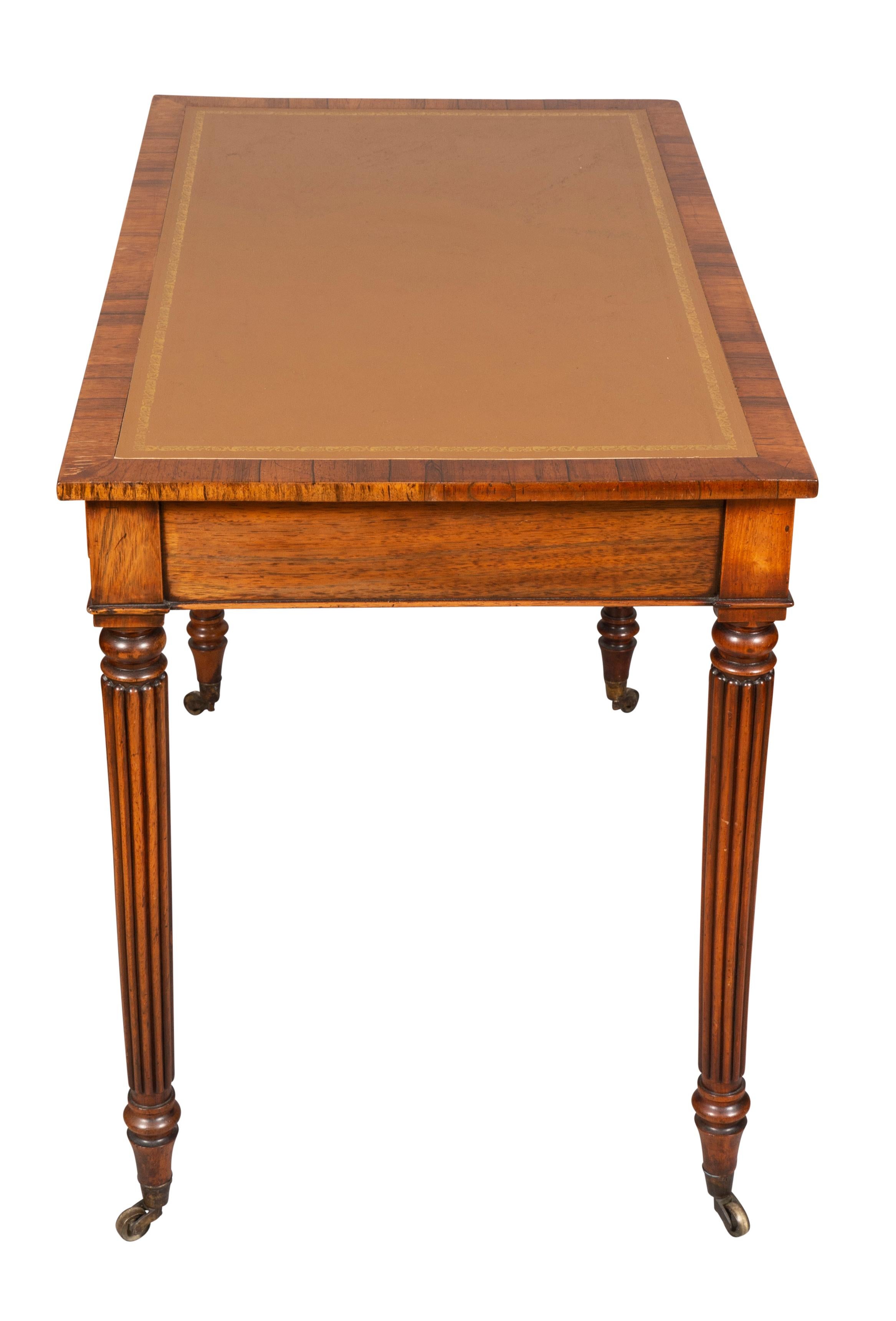 Regency Rosewood Writing Table For Sale 2