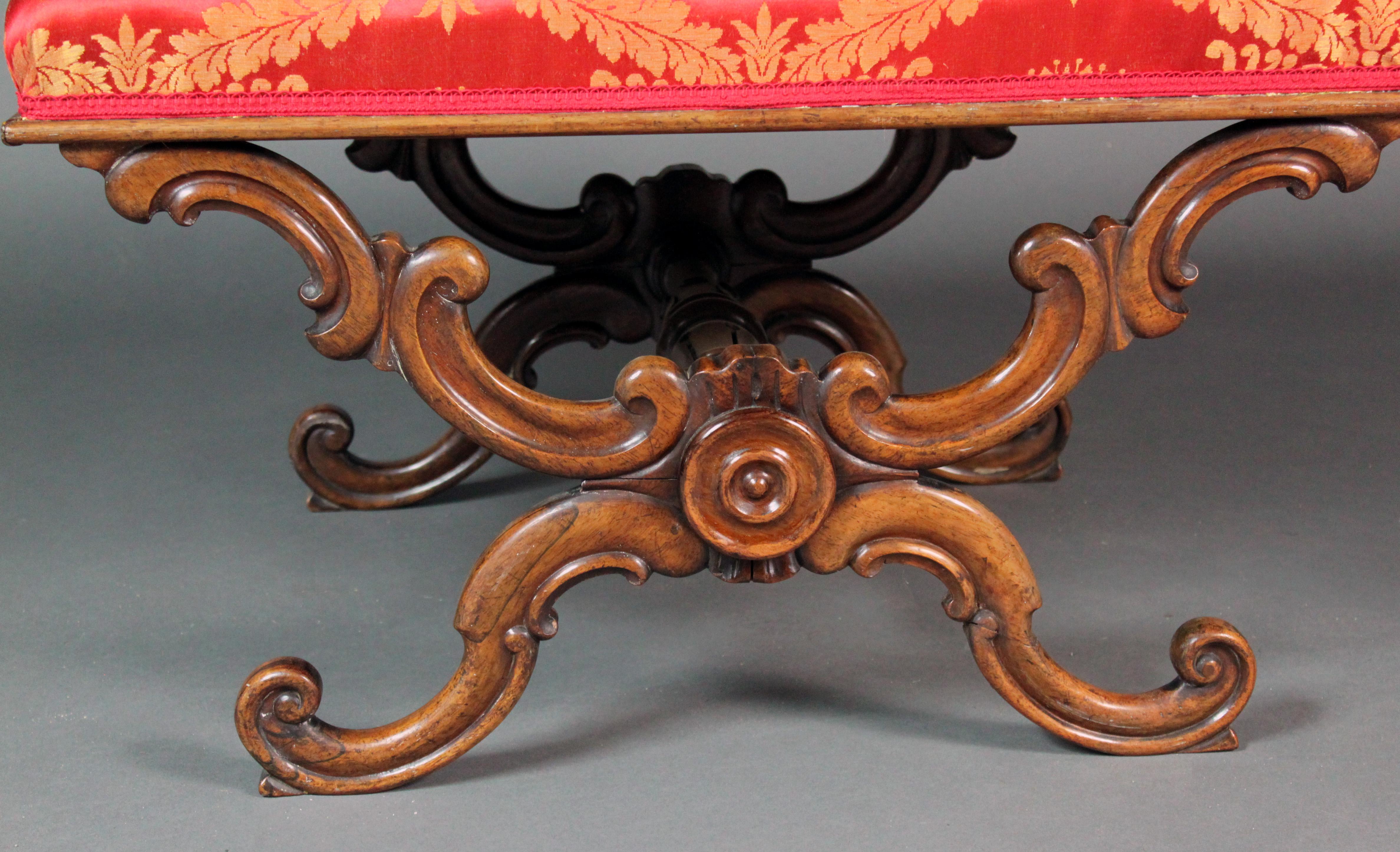 English Regency Rosewood X Stool For Sale