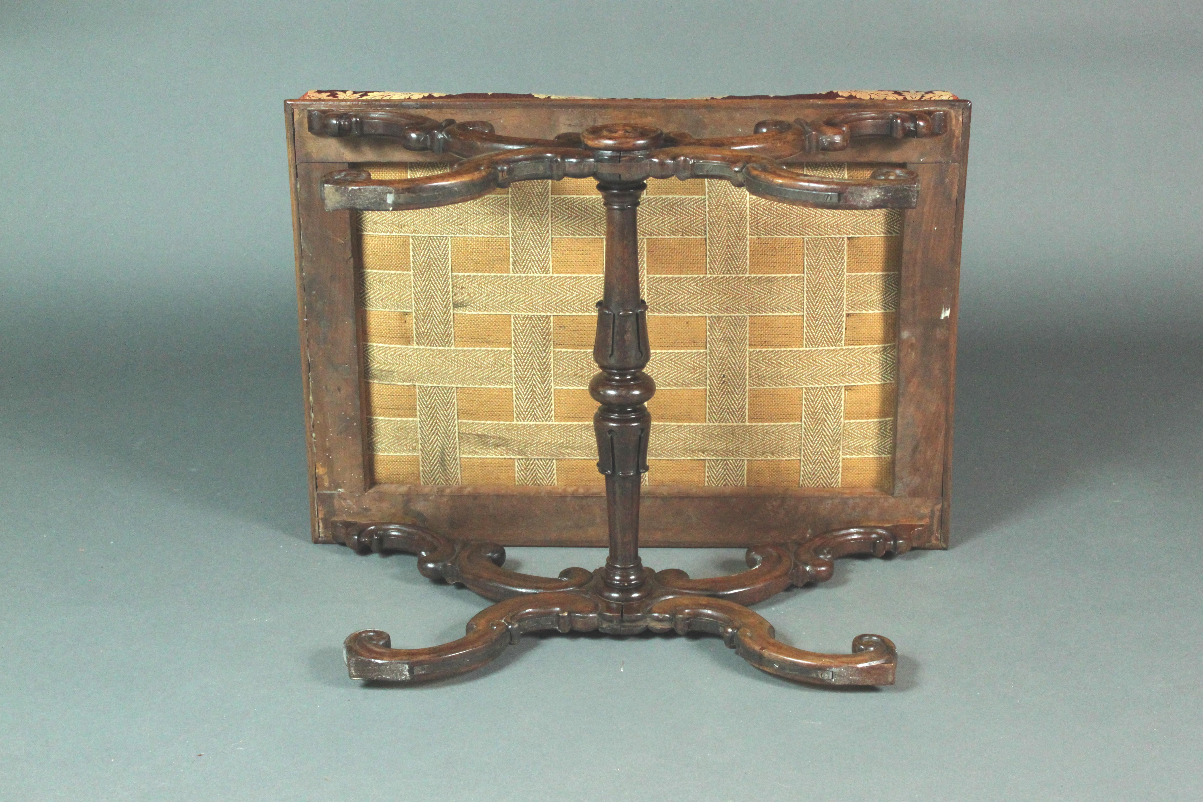 19th Century Regency Rosewood X Stool For Sale