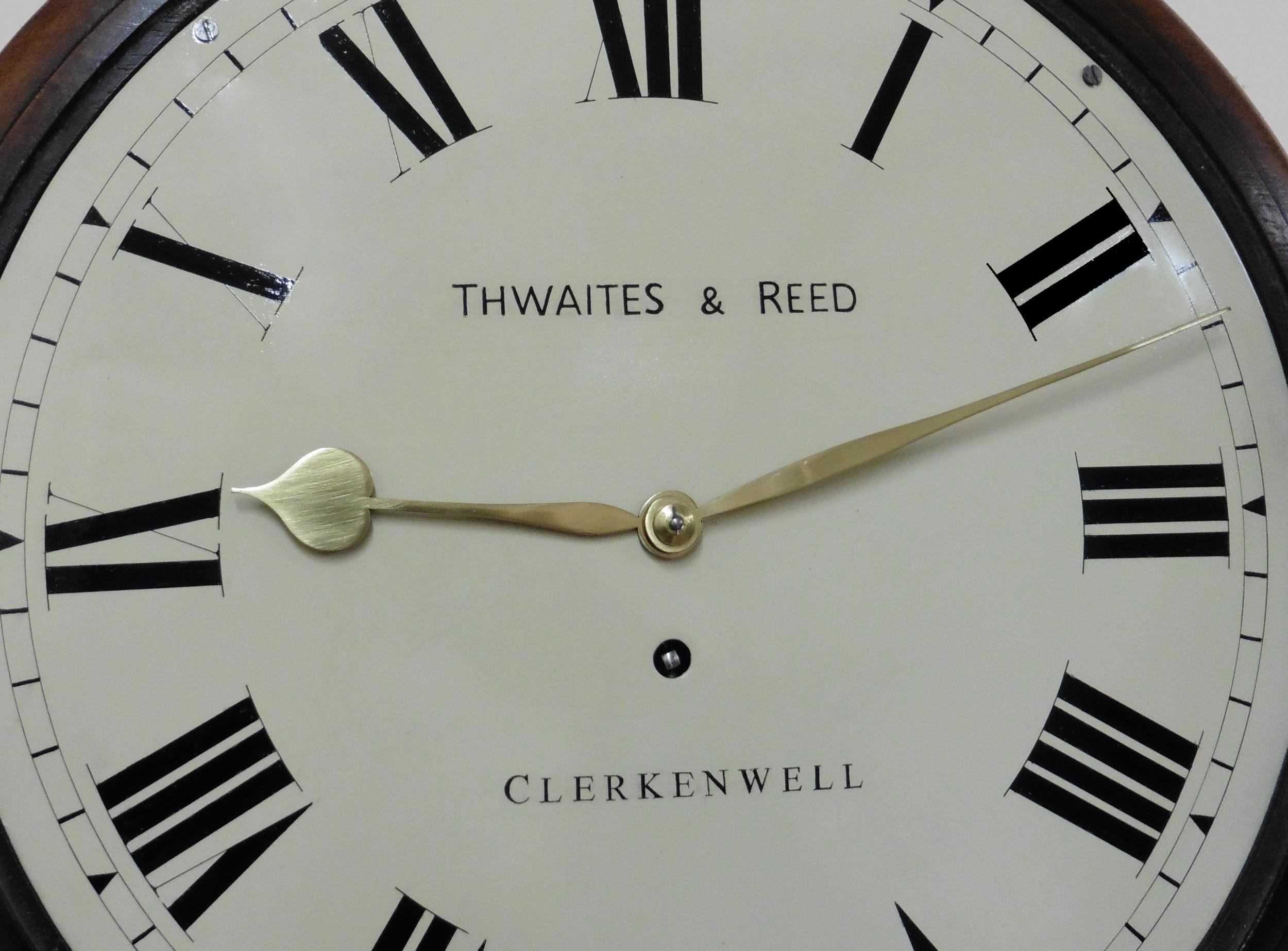Horloge murale Regency de Thwaites and Reed, Londres Bon état - En vente à Norwich, GB