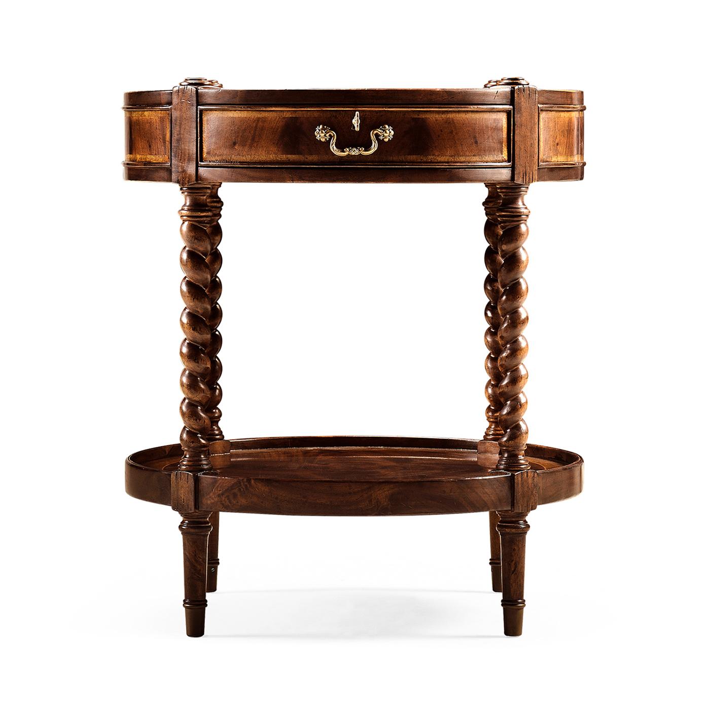 Vietnamese Regency Round Side Table For Sale