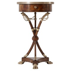 Regency Sabre Leg Side Table