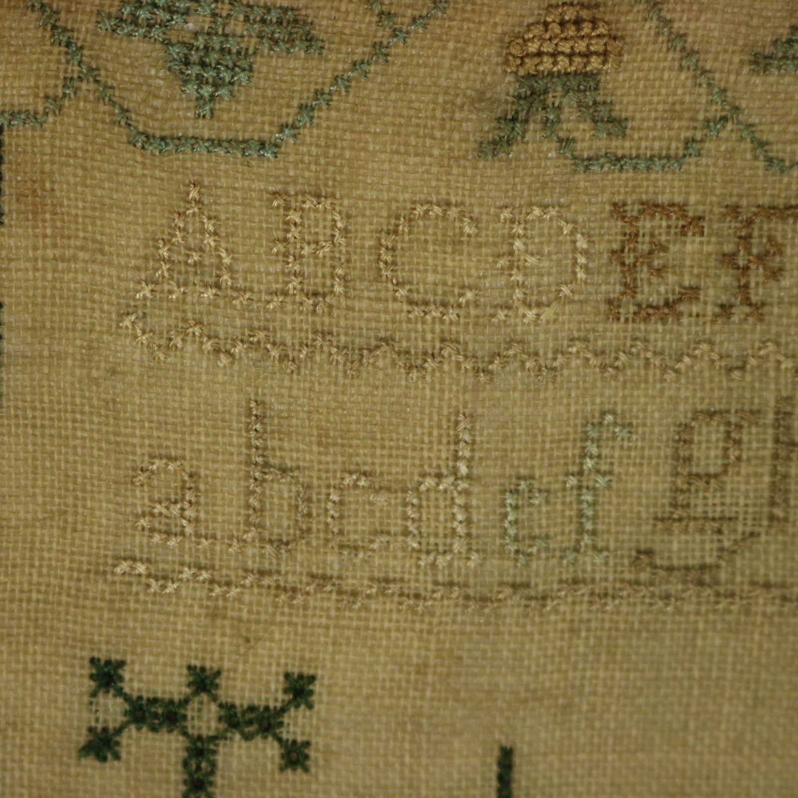 Early 19th Century Regency Sampler, 1820, by Mary Bishop For Sale