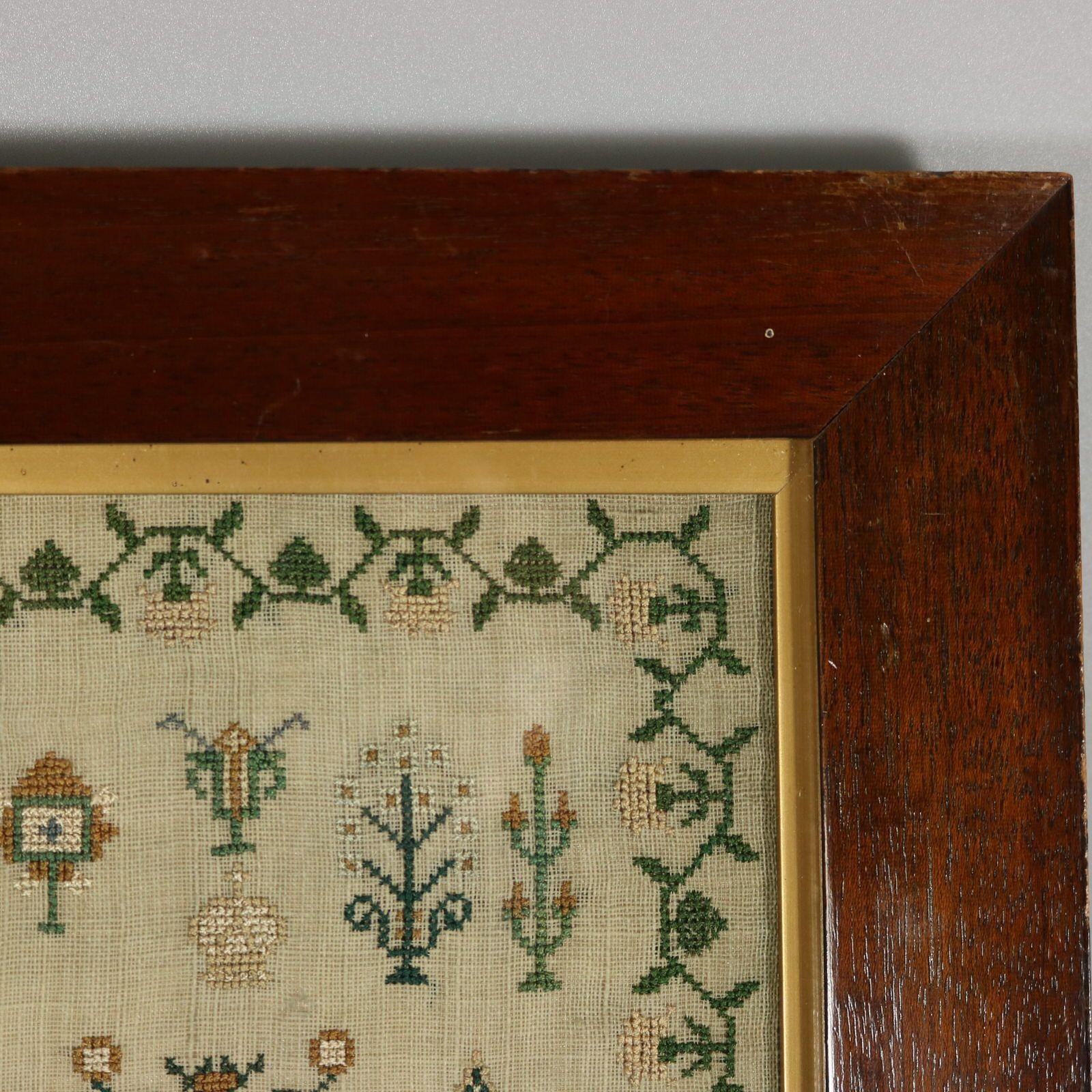 Regency Sampler, 1825, by Mary Parry For Sale 8