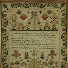Regency Sampler, 1827, by Mary Ann Ragen
