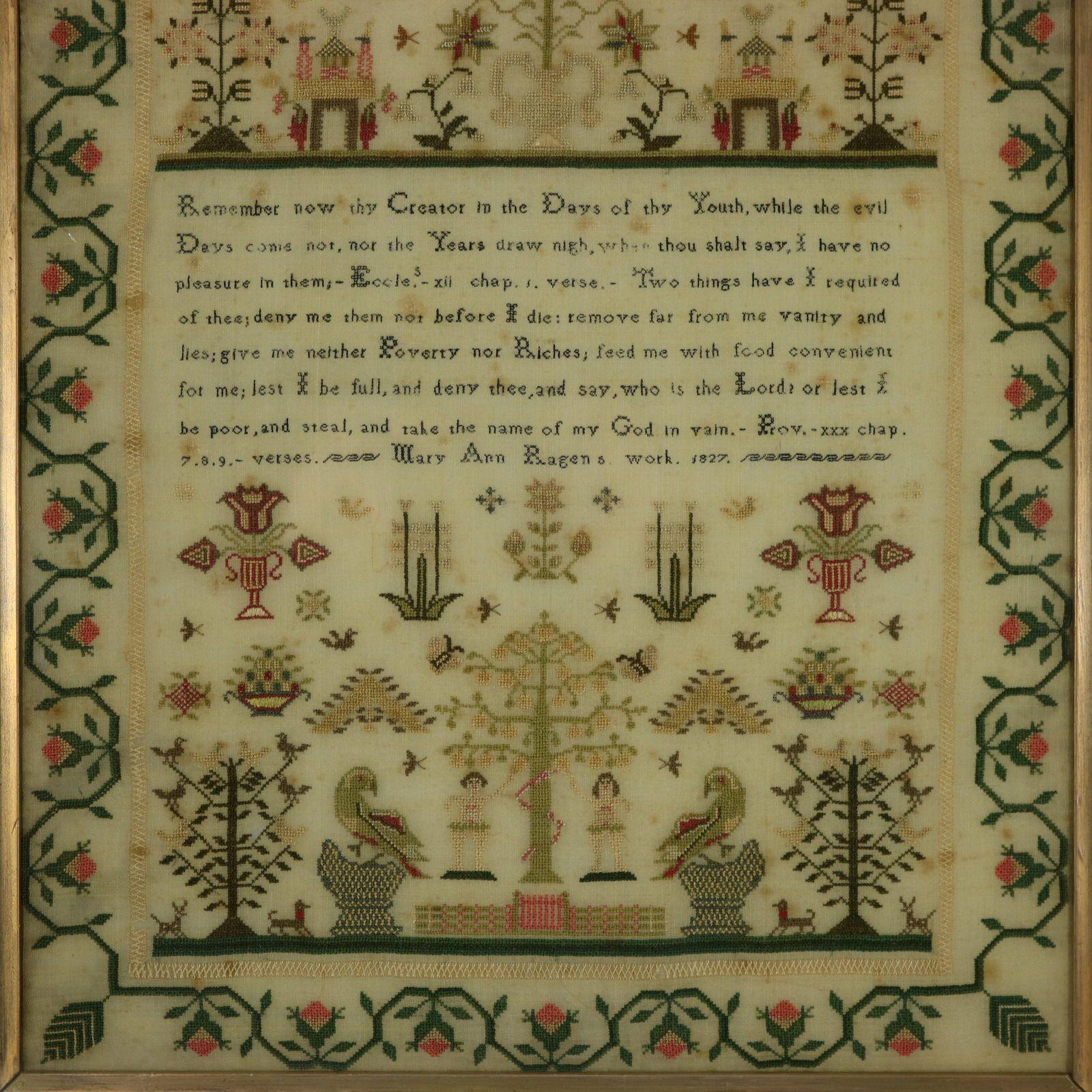Regency-Sammlerstück, 1827, von Mary Ann Ragen im Zustand „Gut“ im Angebot in Chelmsford, Essex