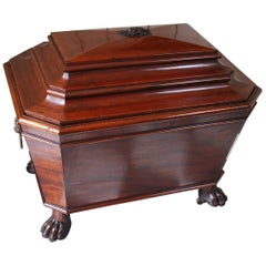 Regency Sarcophagus Wine Cellaret or Log Bin