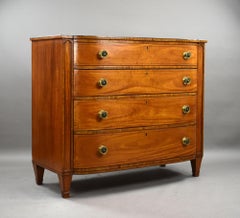 Regency Satinwood Bow Front Chest