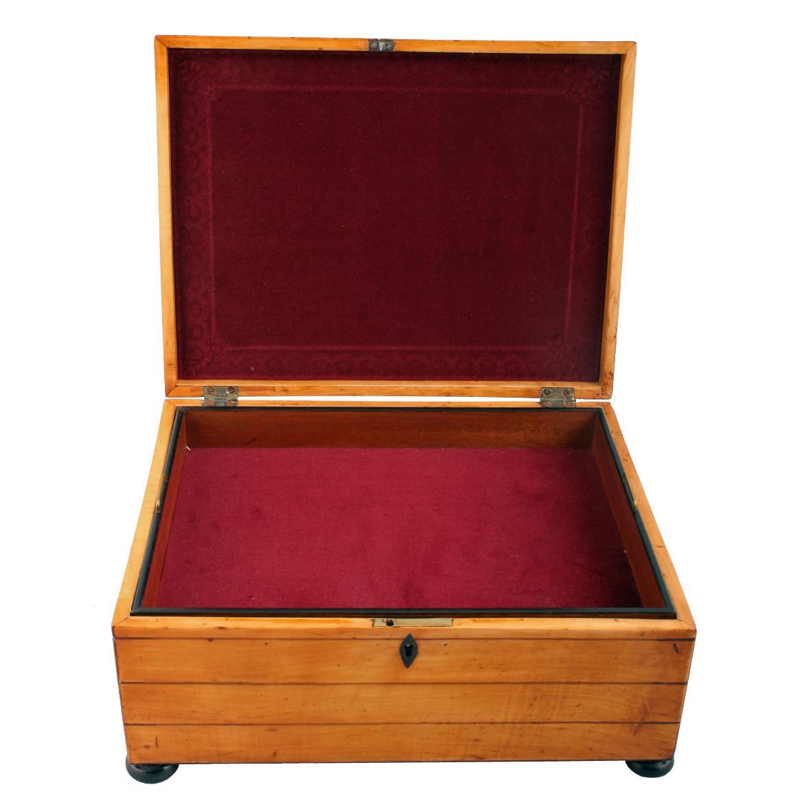 British Regency Satinwood Jewel Box