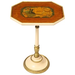 Regency Satinwood Trompe L'Oeil Marquetry Occasional Table