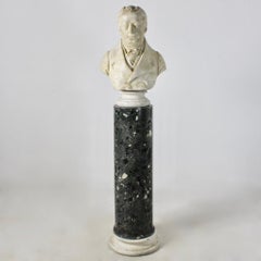 Regency Scagliola Statuary Pedestal Column