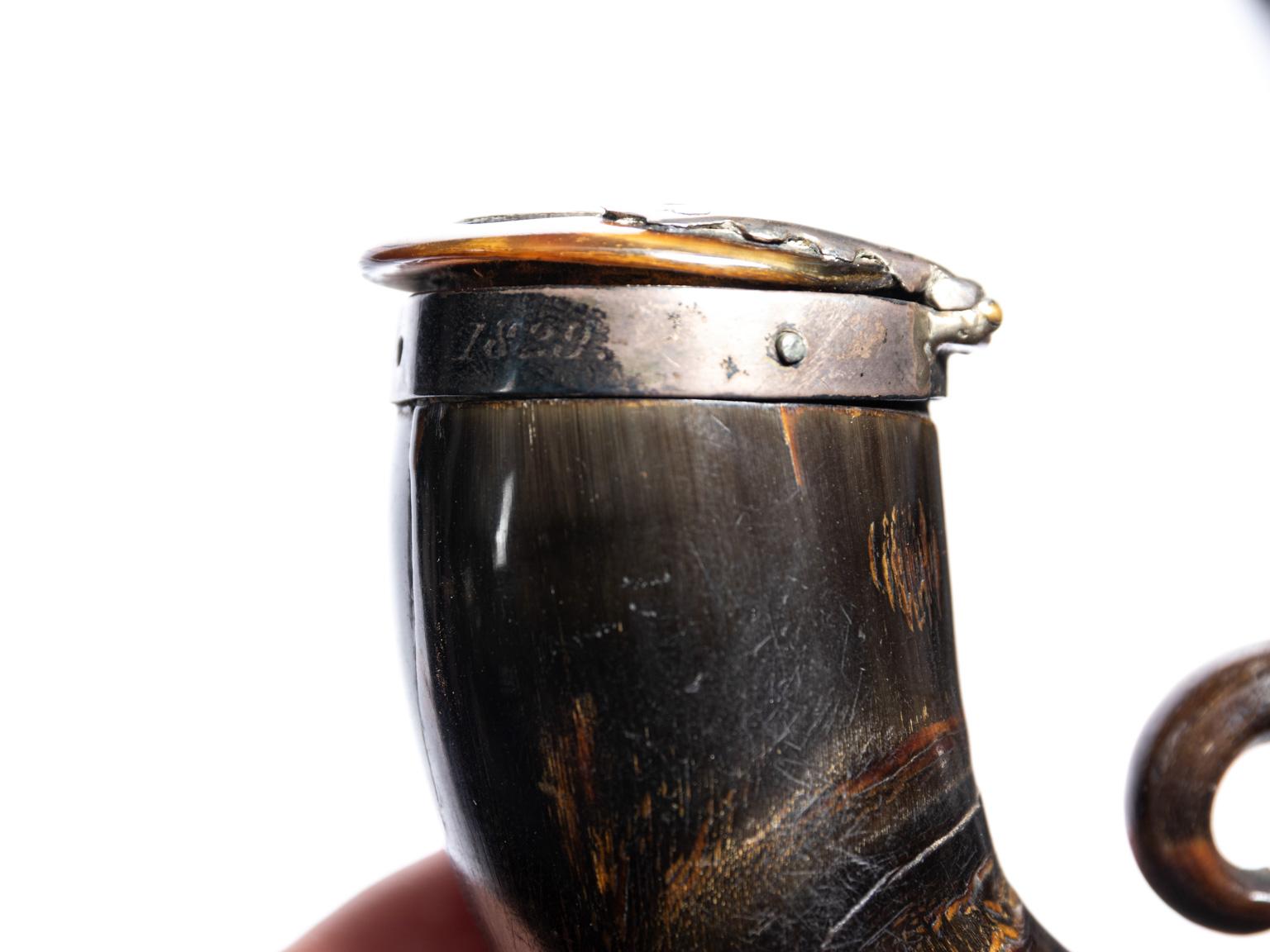 19th Century Regency Scottish Horn Mull Snuff Box