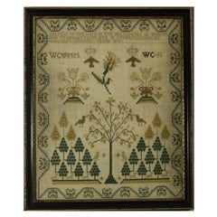 Antique Regency Scottish Sampler, 1812, by Margaret Christie