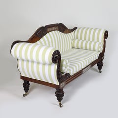 Regency Scroll End Settee/Sofa