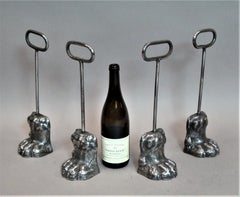 Regency Set of Four Cast Iron Door Stops or Door Porters