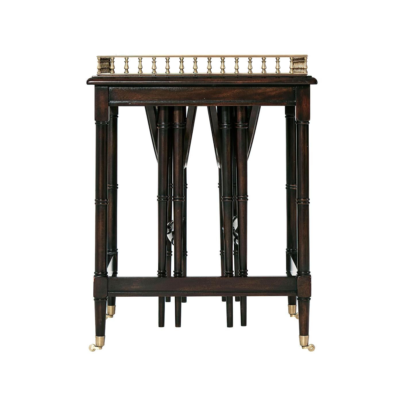 Contemporary Regency Set of Side Tables For Sale