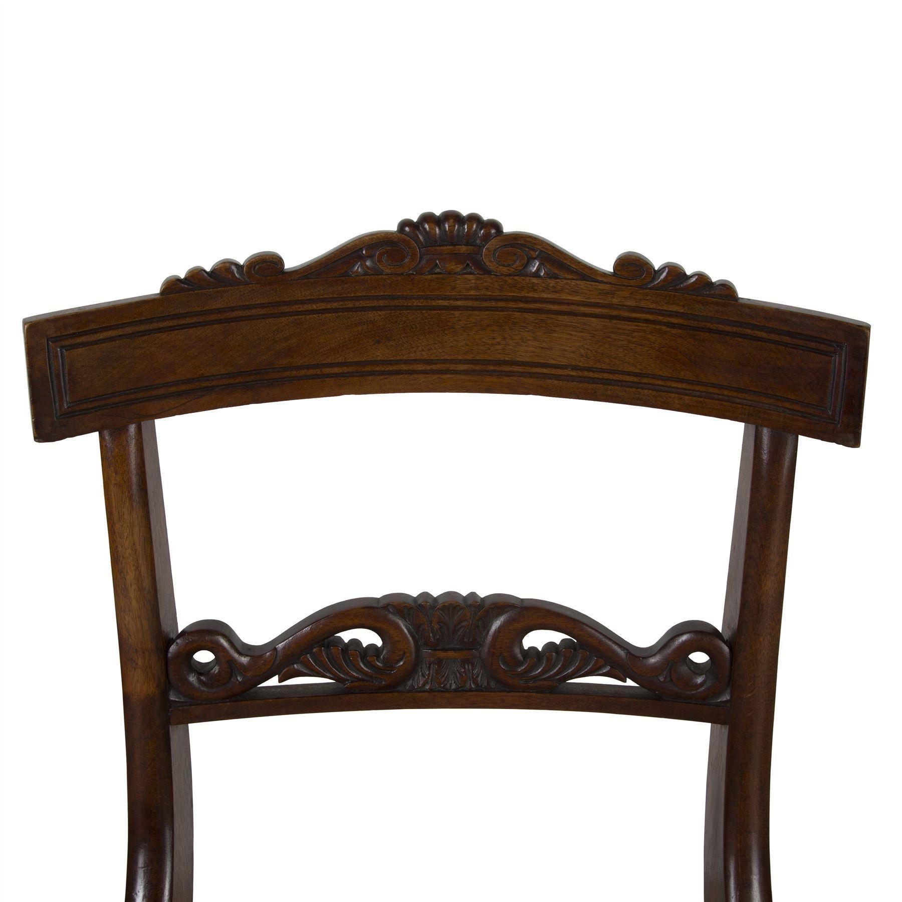 19th Century Regency Set of Six Dining Chairs