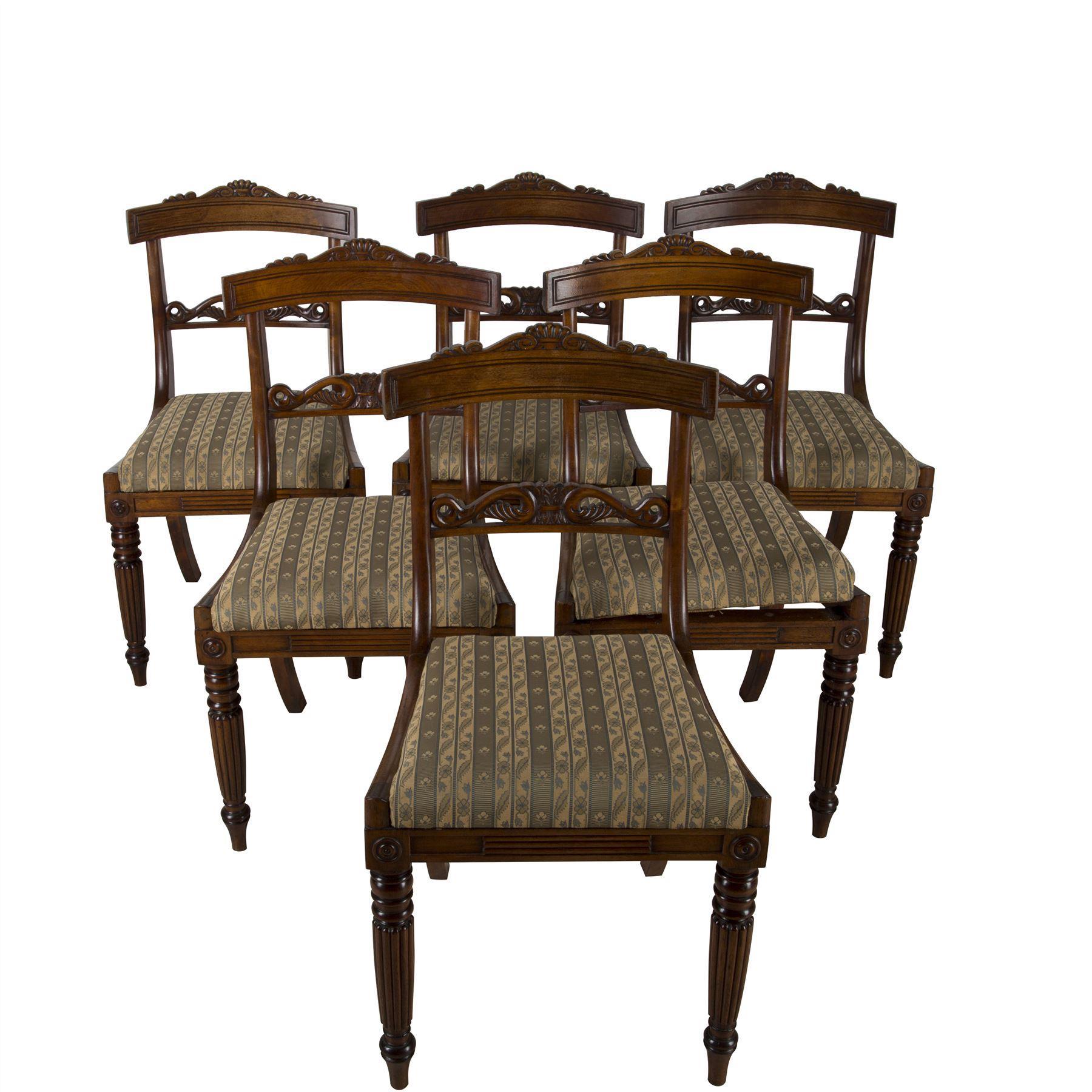 Regency Set of Six Dining Chairs 3