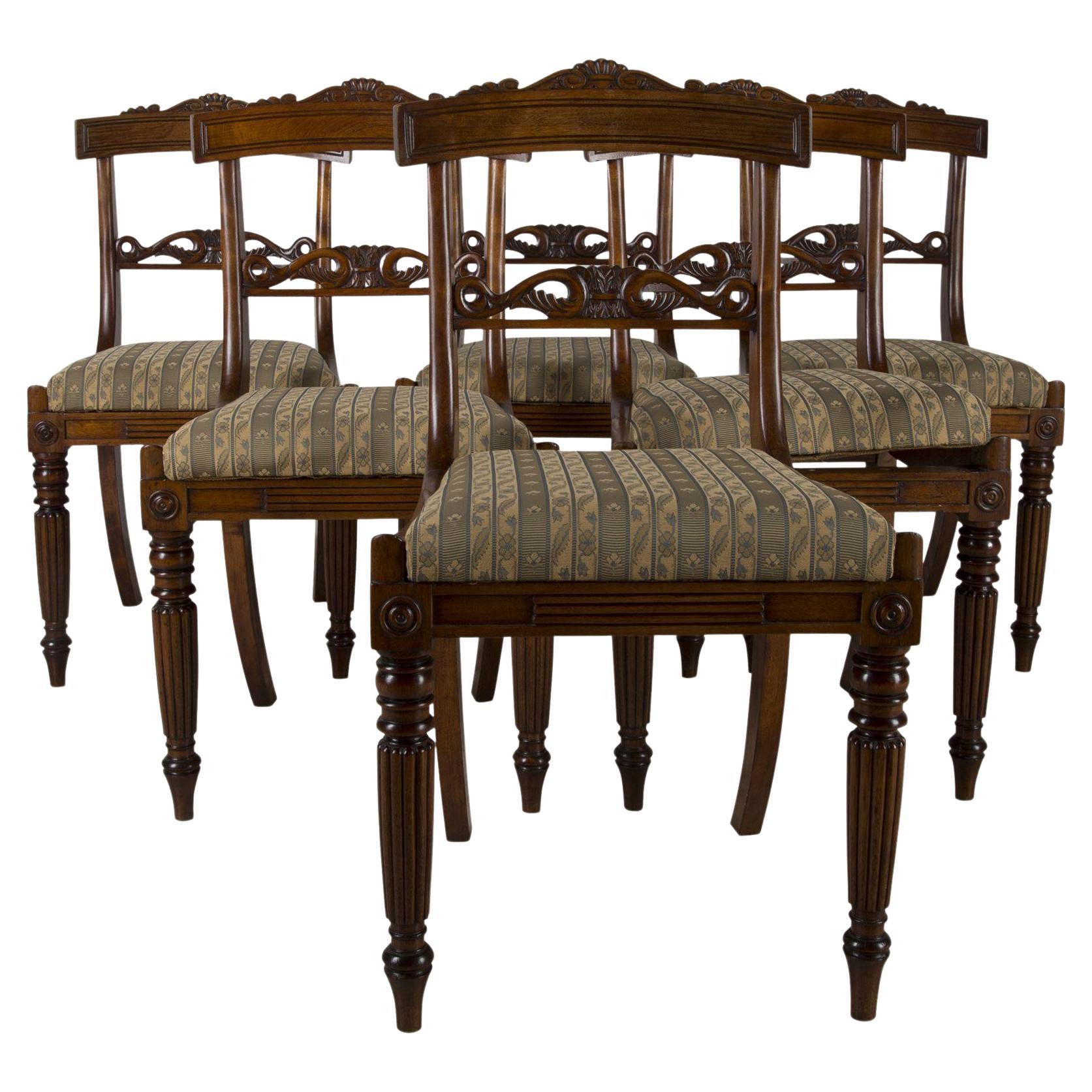 Regency Set of Six Dining Chairs