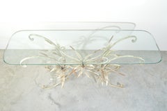 Regency Sheaf of Wheat Console or Entryway Table after Maison Baguès, Italy