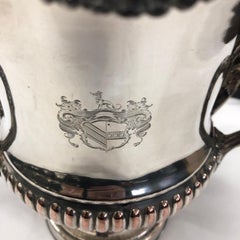 Englischer Weinkühler aus Regency-Sheffield-Teller:: um 1830