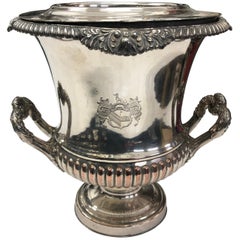 Rafraîchisseur à vin anglais Regency Sheffield Plate:: vers 1830