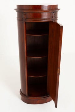 Regency Side Cabinet Tall Oval Chest