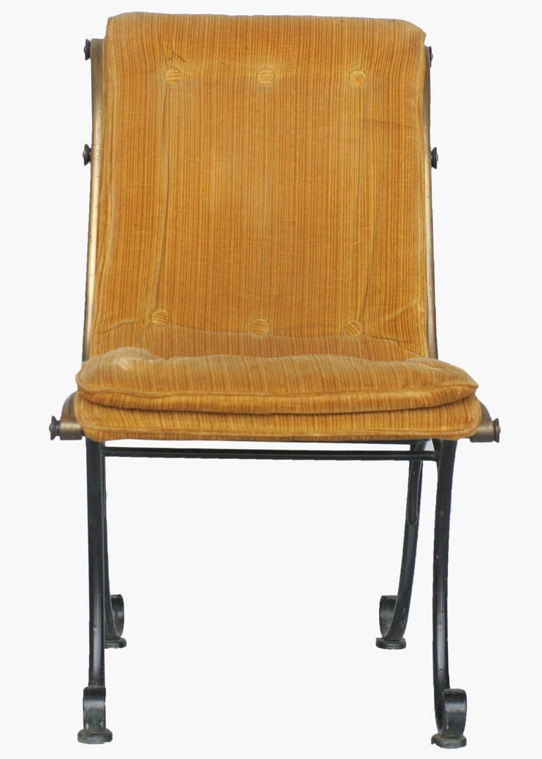 Regency-Beistellstühle mit Bronze-Akzenten von Russel Woodard, Satz (amerikanisch) im Angebot