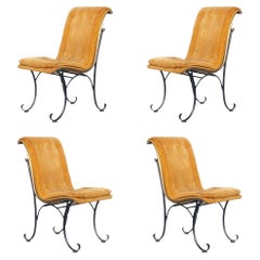 Regency Side Chairs with Bronze Accents by Russel Woodard, Set