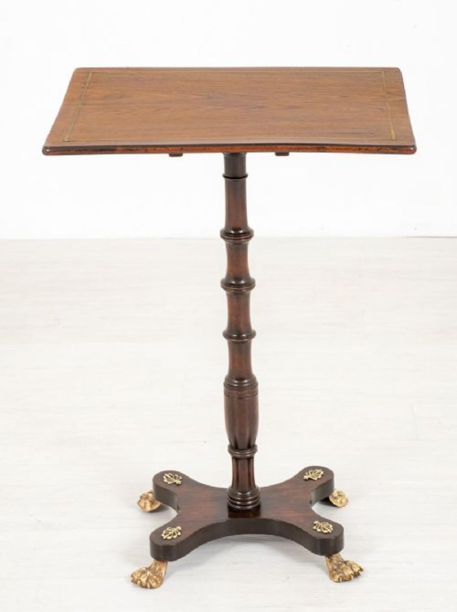 Regency-Beistelltisch - Antiker Beistelltisch aus Rosenholz im Angebot 1