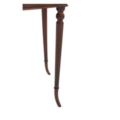 Regency Side Table Bow Front Console Mahogany