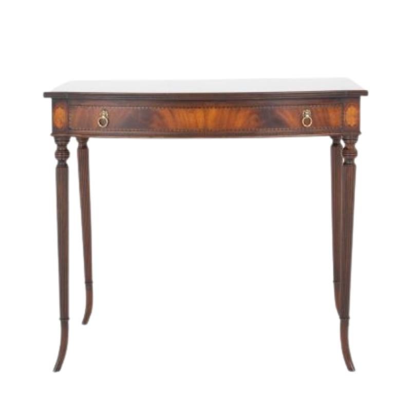 Regency Beistelltisch Bow Front Konsole Mahagoni im Zustand „Gut“ im Angebot in Potters Bar, GB