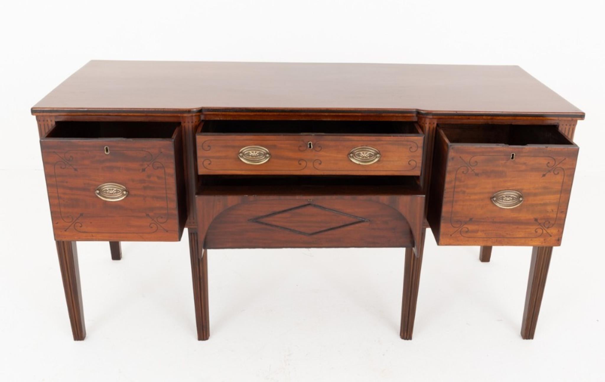 Regency Sideboard Mahogany Antique Server Buffet For Sale 1