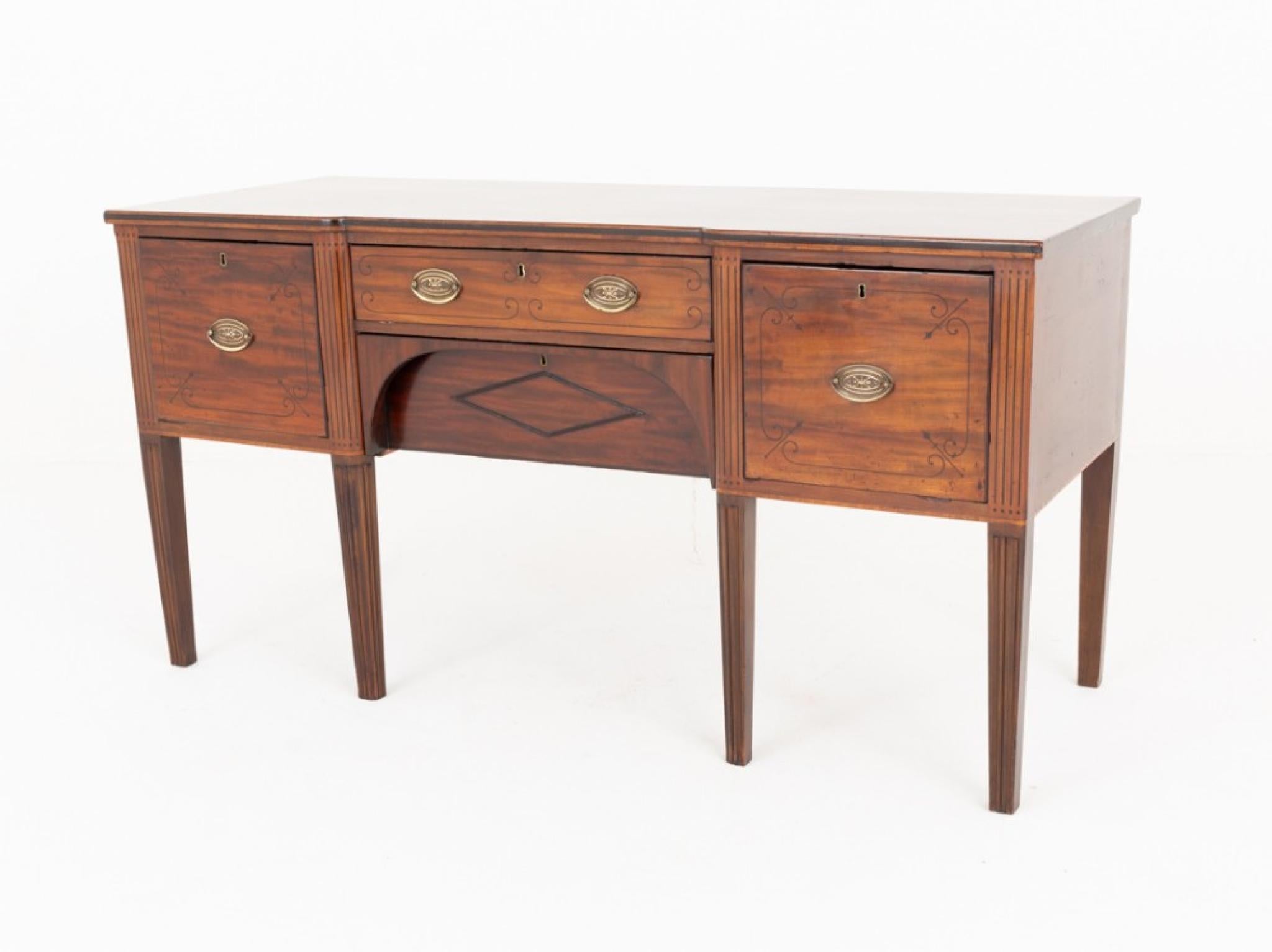 Regency Sideboard Mahogany Antique Server Buffet For Sale 4