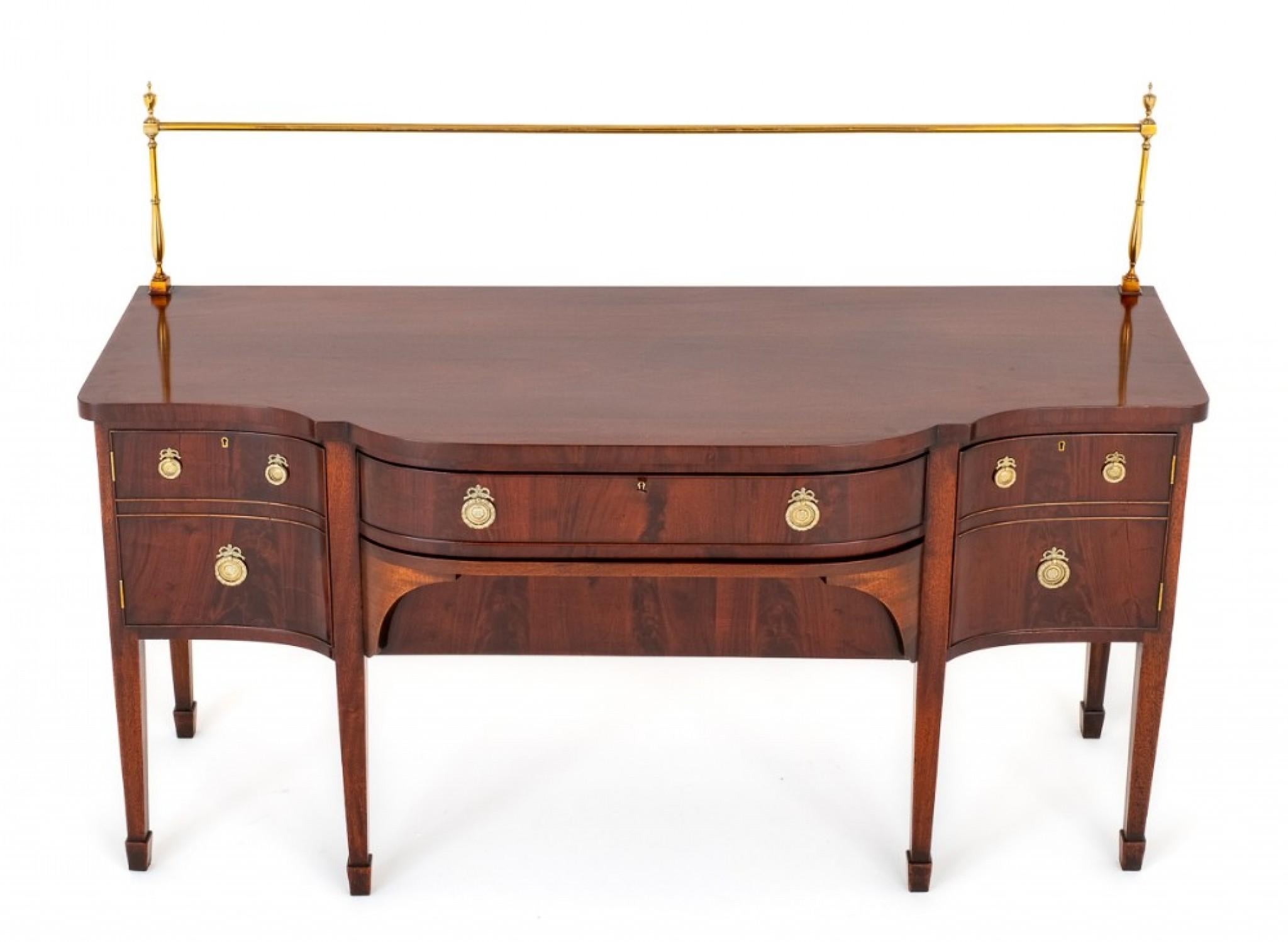 Regency Sideboard Mahogany Server Buffet 19th C In Good Condition For Sale In Potters Bar, GB